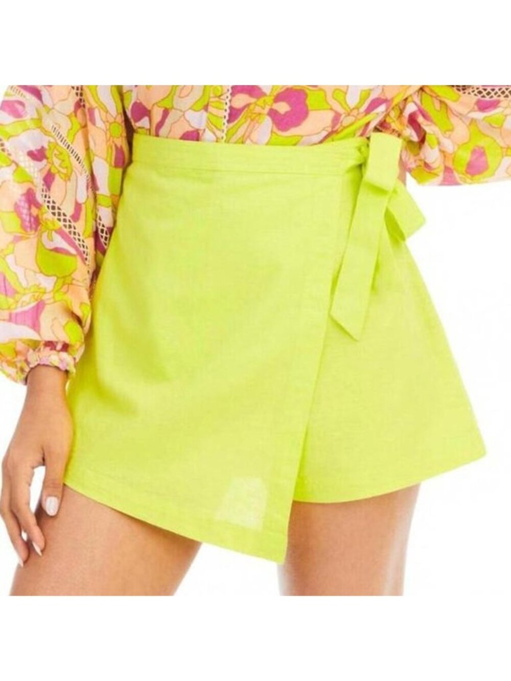 Allison New York Zelda Mini Skort in Lime Size Small New
